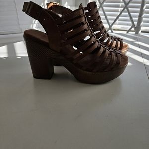 Cute scrappy platform sandals